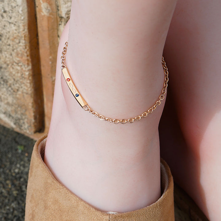 Alavel Choice of birthstone chain anklet TWWA APB0116