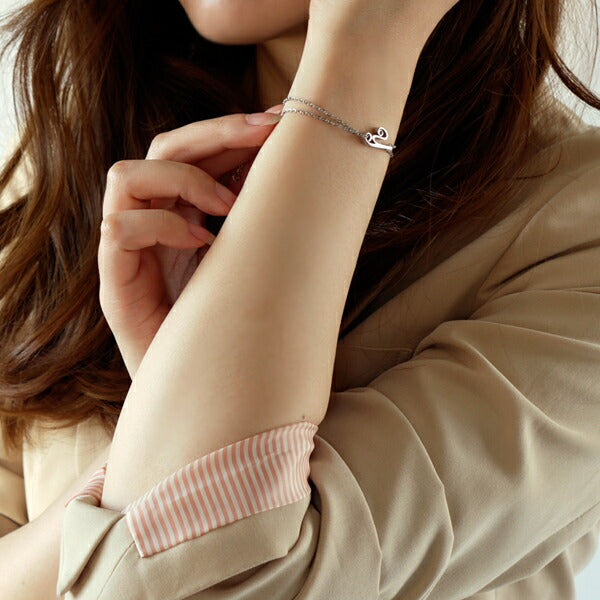 Alavel Choice of birthstone chain bracelet with initials APZ8005