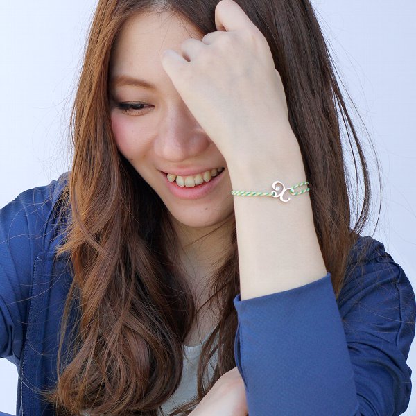 Alavel Choice of birthstone bracelet with initials APZ9001